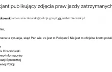 Polska Policja odwraca kota ogonem ws. policjanta fotografującego prawa jazdy