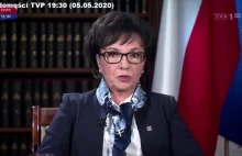 Elżbieta Witek: Czekam na odpowiedź czy PKW zdąży przeprowadzić wybory 10 maja