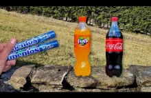 EXPERIMENT: Coca Cola and Fanta vs Mentos