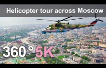 Wirtualny przelot śmigłowcem nad Moskwą (film 360 stopni)