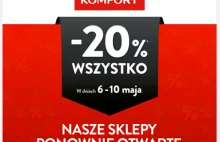 Sklep internetowy Komfort nie wysyła zamówionych towarów od kwietnia.