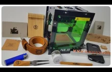Zdobienie drewna, skóry, papieru, plastiku - Grawer laserowy NEJE DK 8 KZ...