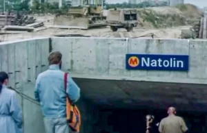 Stary film z budowy metra