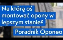 Na którą oś montować opony w lepszym stanie?