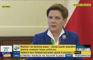 Premier Szydło: nie będziemy wyprowadzać policji przeciwko manifestantom