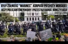 Żołnierz “Marines” korpusu piechoty morskiej uczy policjantów pokory i...