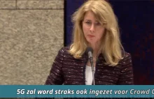 Holenderska polityk przyznaje, że 5G to narzędzie kontroli tłumu.