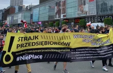 Strajk przedsiębiorców w Warszawie. Zatrzymano ponad 380 osób