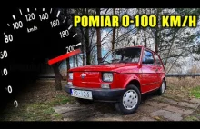 Pomiar przyspieszenia 0-100 km/h Fiat 126p