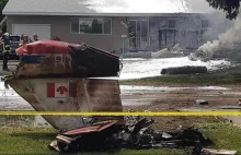 Kanada: Odrzutowiec zespołu akrobacji lotniczych spadł na dzielnicę mieszkalną