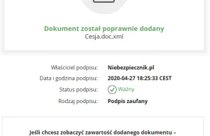 Można było “podrobić” podpis dokumentu Profilem Zaufanym