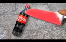 EXPERIMANT: Coca Cola vs Glowing 1000 Degree Knife