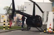 Galeria: Helikopter wylądował na stacji paliw w Garwolinie - Dziennik...