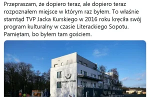 TVP Jacka Kurskiego w 2016 (!) kręciła swój program w ZATOCE SZTUKI