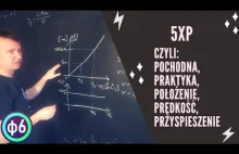 5xP, czyli: pochodna, praktyka, położenie, prędkość, przyspieszenie