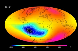 Swarm probes weakening of Earth’s magnetic field
