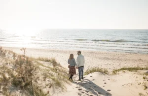 Plaża w Piaskach: tutaj kończy się Polska