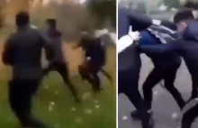 40 migrantów ściga 14 latka w Holandii. Brutalnie go biją. Policja blokuje wideo