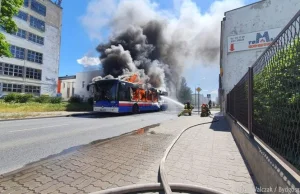 Kolejny Solbus spłonął. W Bydgoszczy.