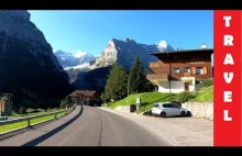 Przejazd przez Szwajcarię (z Grindelwald do Lauterbrunnen) jak z obrazka.