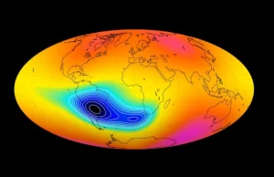 Anomalia w ziemskim polu magnetycznym pogłębia się