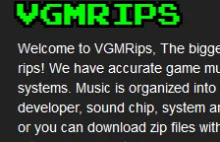 VGMRips - obszerna kolekcja soundtracków z gier retro - Arcade, NES, PC i inne.