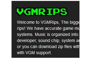 VGMRips - obszerna kolekcja soundtracków z gier retro - Arcade, NES, PC i inne.