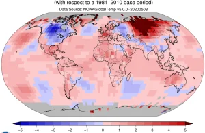 Kwiecień 2020 w ataku na rekord temperatury z 2016
