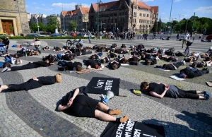 Poznański protest w sprawie amerykańskich zamieszek