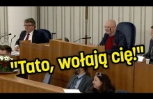 "Tato, wołają cię". Syn Aleksandra Pocieja rozbawił senatorów