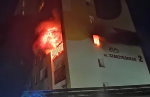 Tragiczny pożar w wieżowcu! Jedna osoba nie żyje, cztery zostały ranne...