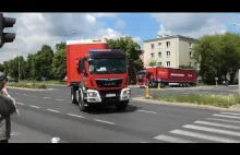 Gigantyczny konwój pojazdów z pomocą humanitarną na Białoruś.