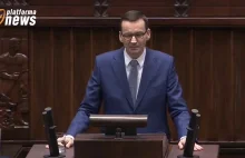 Morawiecki z mównicy sejmowej wspominał 31 razy o opozycji. Obsesja?