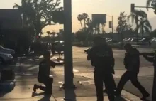 Mężczyzna próbuje zaatakować siekierą protestujących i szybka reakcja policji