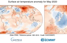 Maj 2020 najcieplejszy w historii pomiarów