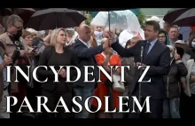 Rafał Trzaskowski i incydent z parasolem. Co mówi o tym savoir-vivre?