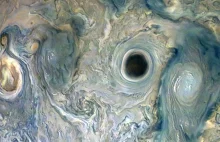 Sonda Juno wykonała obraz tajemniczego czarnego wiru w atmosferze Jowisza