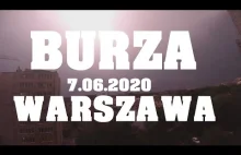Burza w Warszawie - 7 czerwca 2020
