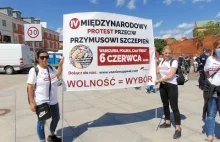 Marsz przeciw przymusowi szczepień Warszawa 6.06.2020r. (video)
