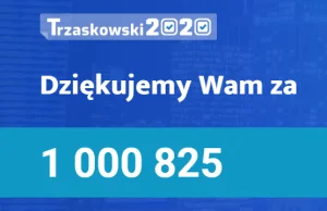 [OFICJALNIE] PONAD MILION! Zweryfikowanych podpisów zebrał Rafał Trzaskowski.