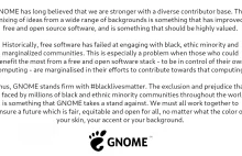 Projekt Gnome klęka przed #BlackLivesMatter