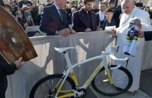 "Papieski" rower od Petera Sagana idzie pod młotek