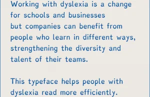 Czcionka Dyslexie - krój dla osób z dysleksją