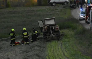 Zmarł dwulatek, który wpadł pod ciągnik w Łyśniewie Sierakowickim