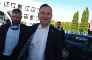 Andrzej Duda w Bytowie, czyli kolejne legitymowanie protestujących