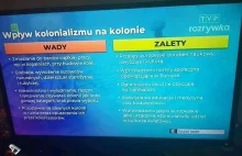 Według TVP istnieją zalety kolonializmu