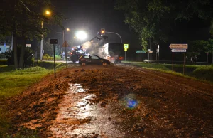 20 ton obornika zablokowało drogę krajową pod Jarocinem