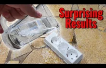 What actually happens if you spill water on a power outlet