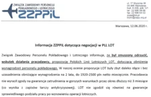 Lot proponuje pracownikom skandalicznie złe warunki