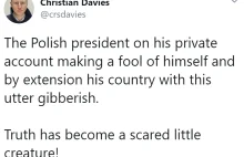 Korespondent dla The Guardian prezydent Polski robi z siebie głupca na Twitterze